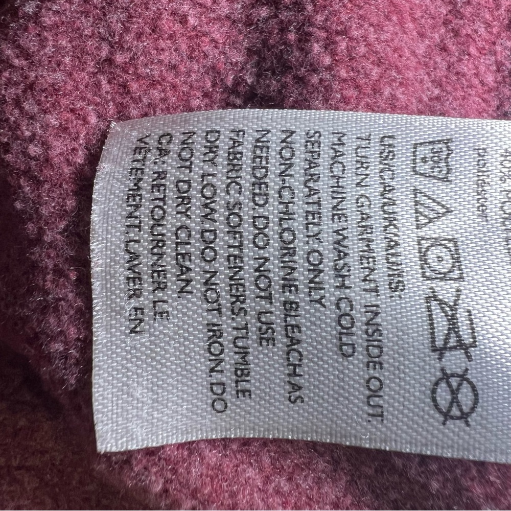 Eddie Bauer Men’s dusky red hoodie sweatshirt with large front pocket. Size Med - Picture 9 of 9